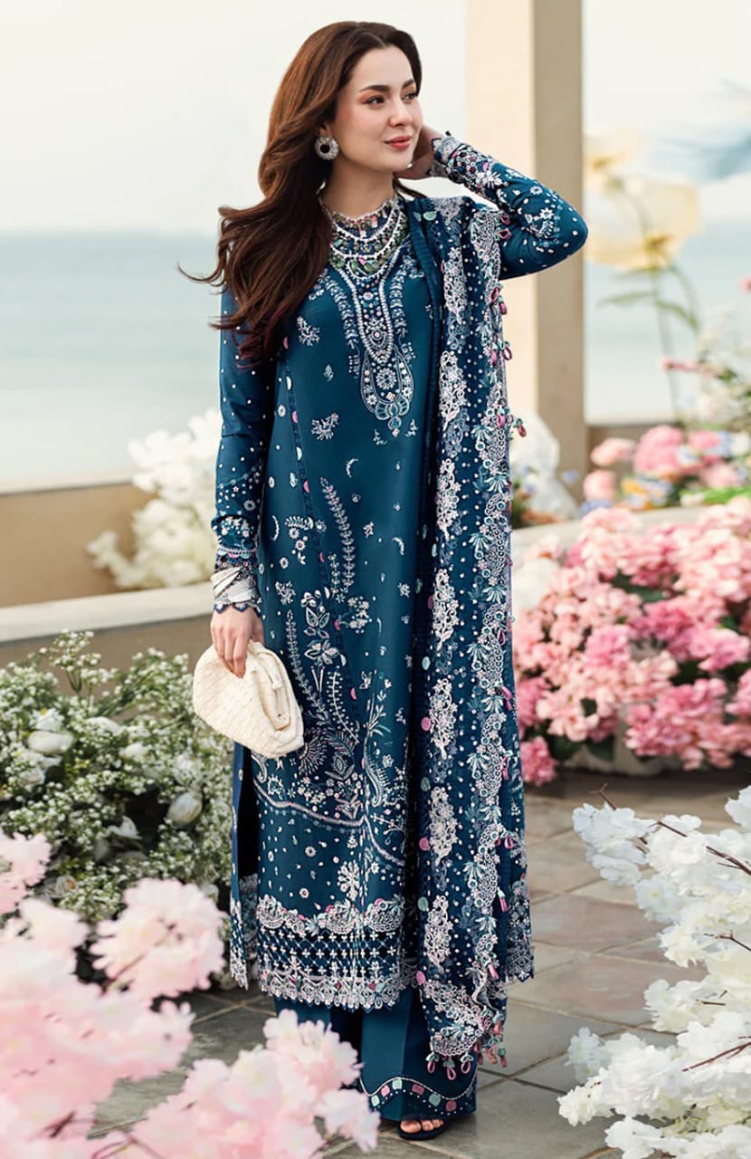 Embroidered Dhanak by Riwa Collection