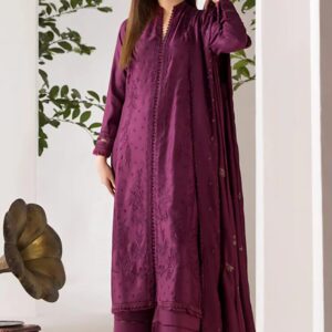 Embroidered Dhanak by Riwa Collection