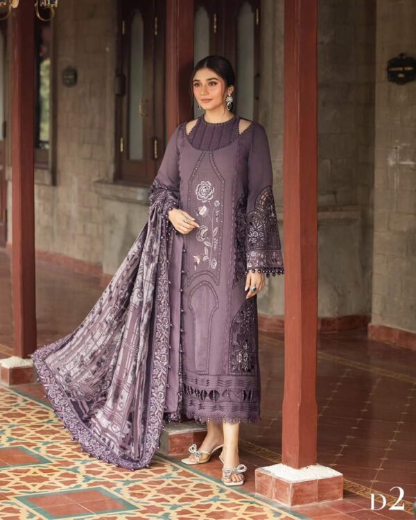 Embroidered Dhanak by Riwa Collection