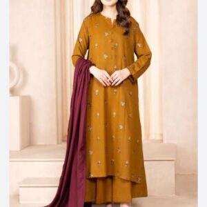 Embroidered Dhanak by Riwa Collection