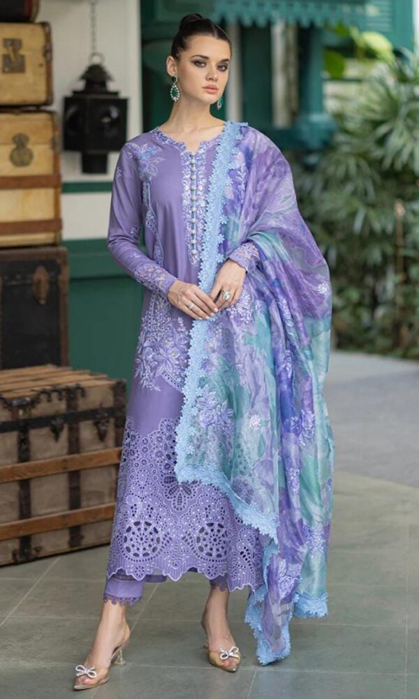 Embroidered Dhanak by Riwa Collection